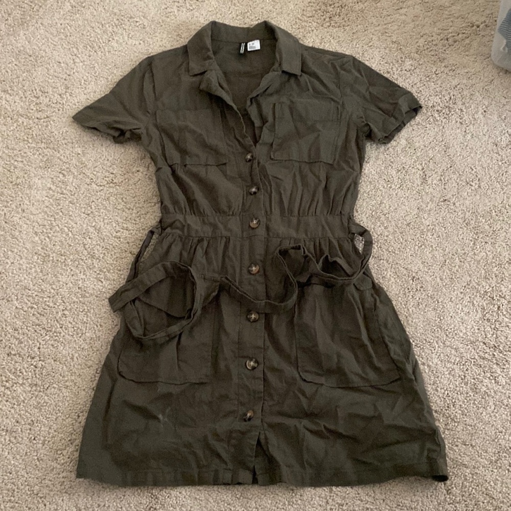 Cute olive green dress